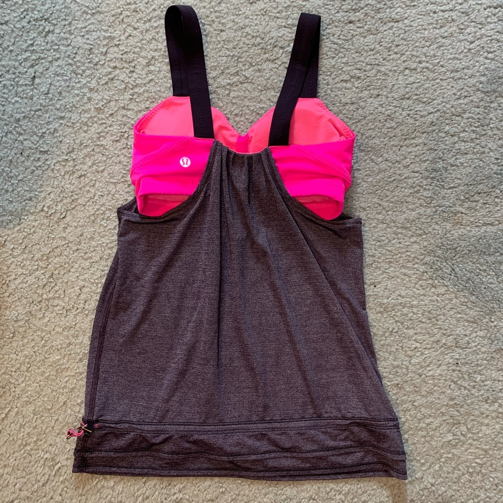 Lululemon Tank Built In Bra Elastic Waist 4